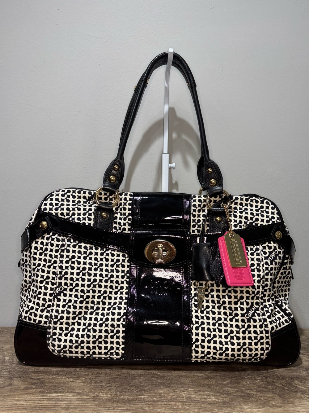 Coach Penelope Op Art Travel Tote - Picture 2 of 12